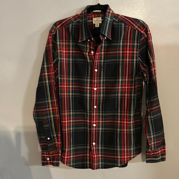 J. Crew Secret Wash organic cotton poplin shirt size medium - Picture 2 of 6